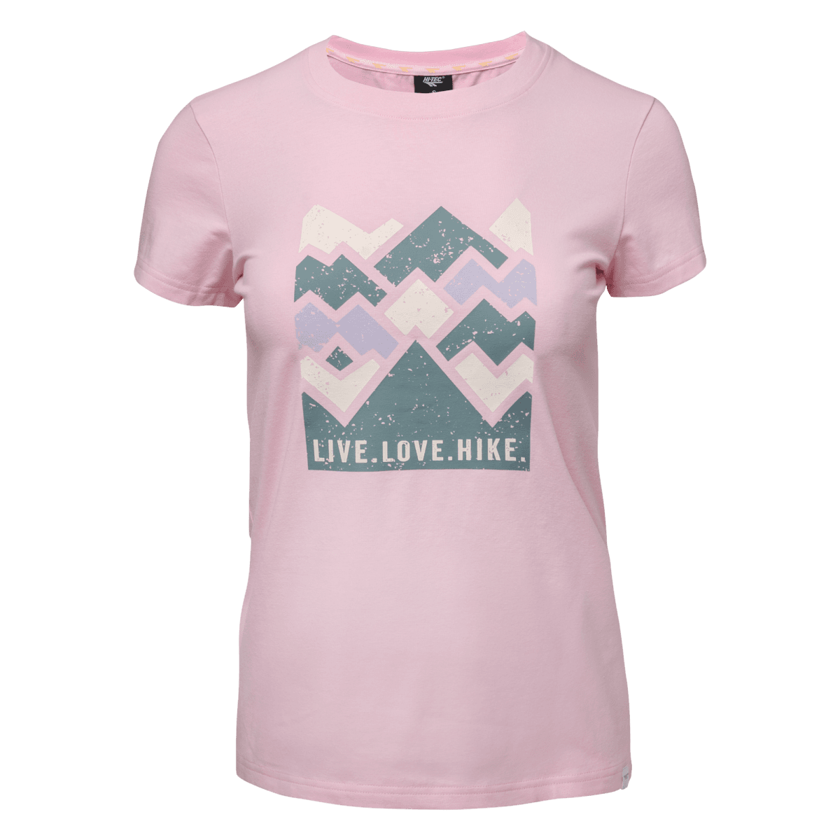 Damska Koszulka z krótkim rękawem LADY ALDYS HI-TEC LIGHT PINK CASUAL