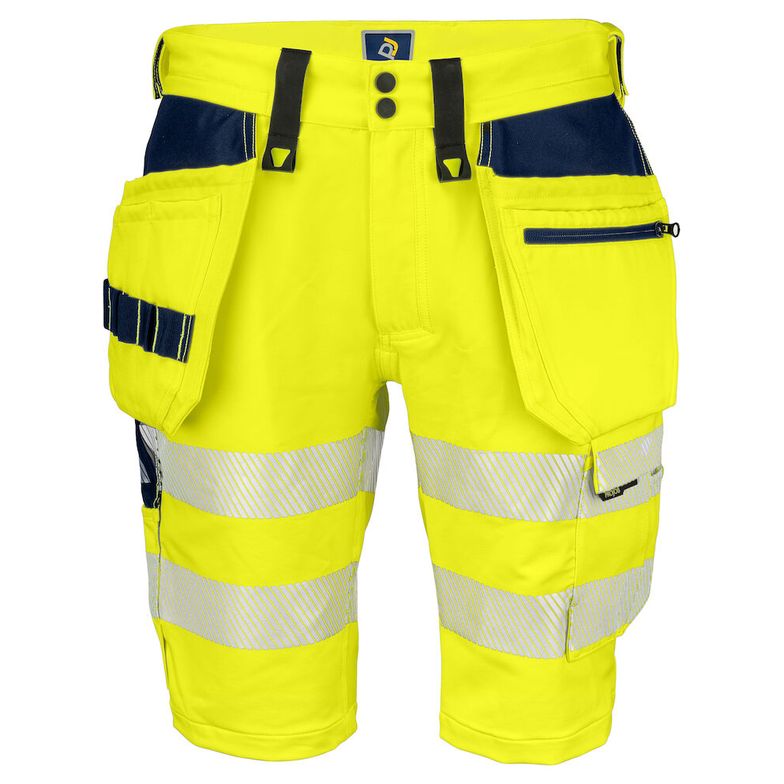 Spodenki stretchowe EN ISO 20471 KLASA 2/1 6575 PROJOB YELLOW/ NAVY