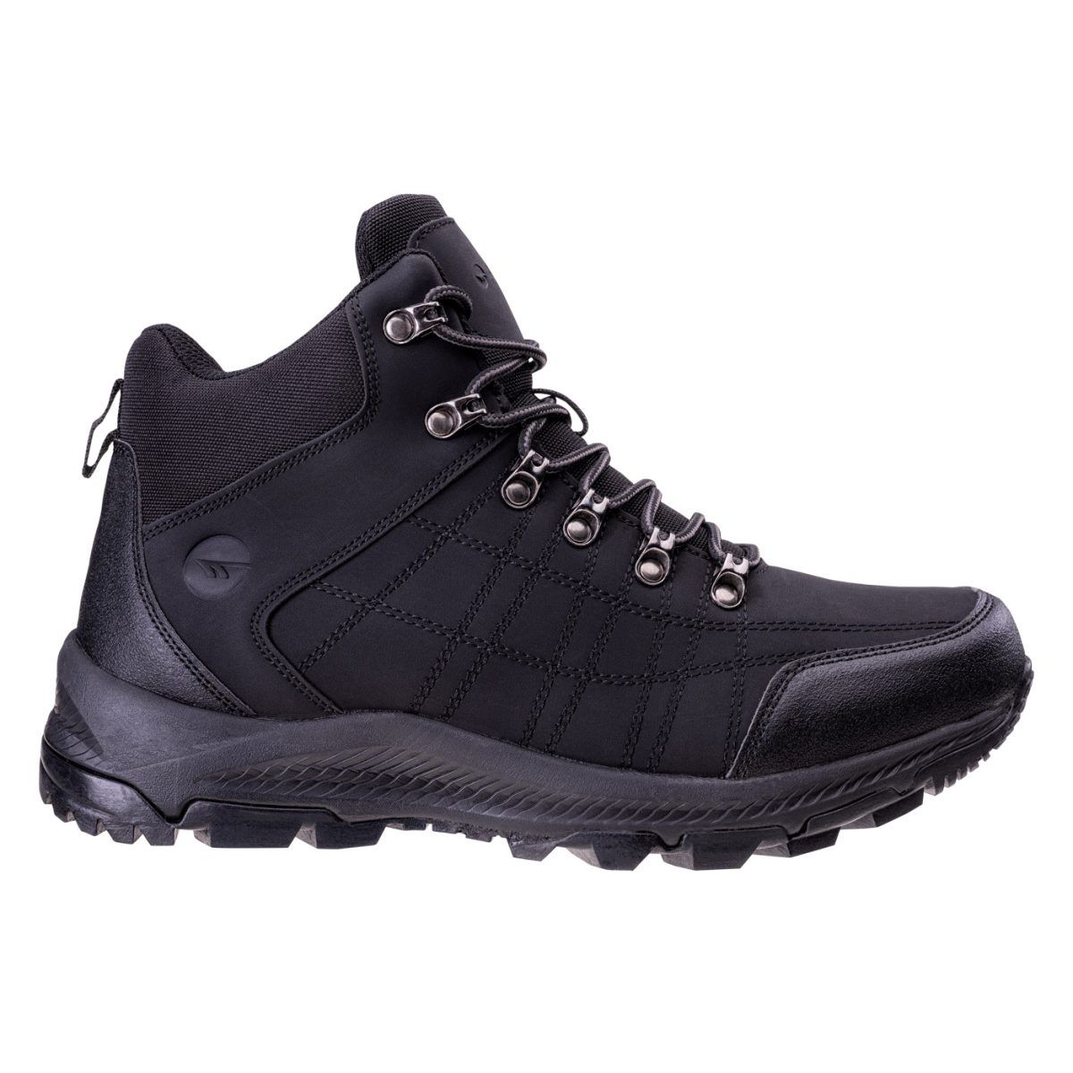 Męskie Buty HENGELO MID HI-TEC BLACK TURYSTYKA