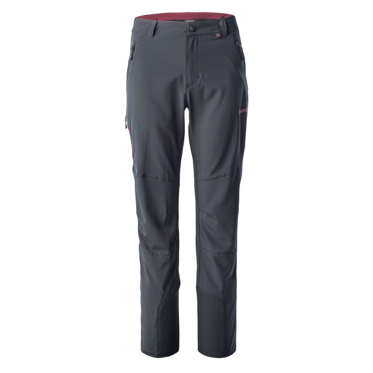 Damskie Spodnie LADY ANON HI-TEC ANTHRACITE/FIG SOFTSHELL TURYSTYKA