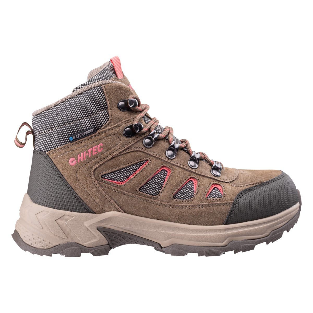 Damskie Buty HERRY MID WO’S HI-TEC GREEN/GREY/PINK TURYSTYKA