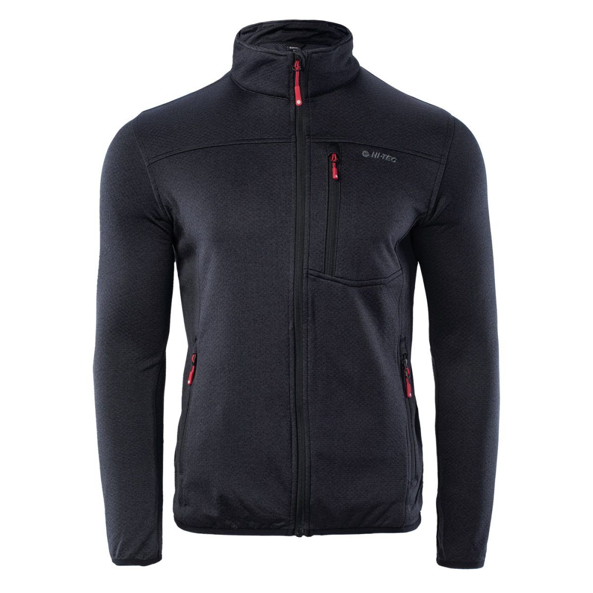 Męska Bluza IBG GARICH HI-TEC BLACK/SALSA/FLAME SCARLET TURYSTYKA
