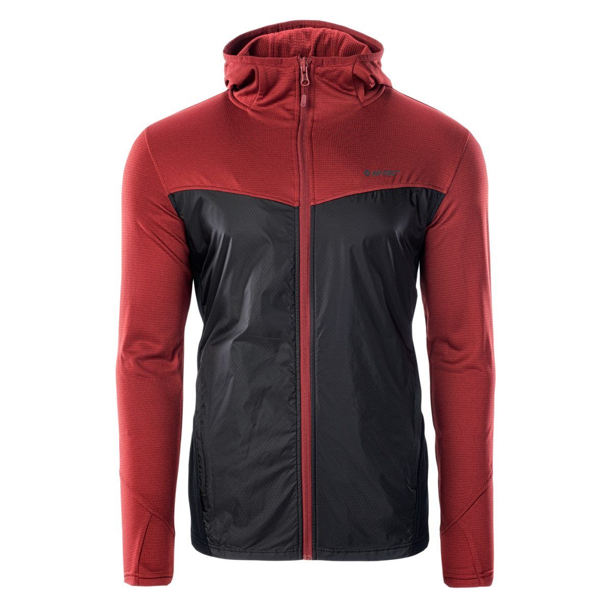 Męska Bluza NESCO HI-TEC BLACK/SUN-DRIED TOMATO TURYSTYKA
