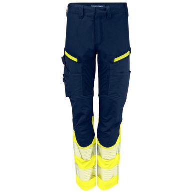 SPODNIE DO PASA SERWISOWE DAMSKIE EN ISO 20471 KLASA 1 6538 PROJOB YELLOW/ NAVY