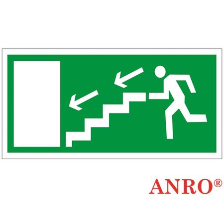 Znak ewakuacyjny Kierunek drogi ewakuacyjnej schodami w dół ZZ-60E