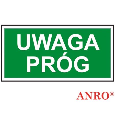 Znak ewakuacyjny „Uwaga próg” Z-63E