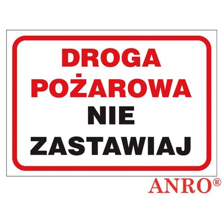 Znak ochrony PPOŻ Droga pożaro ZZ-40P