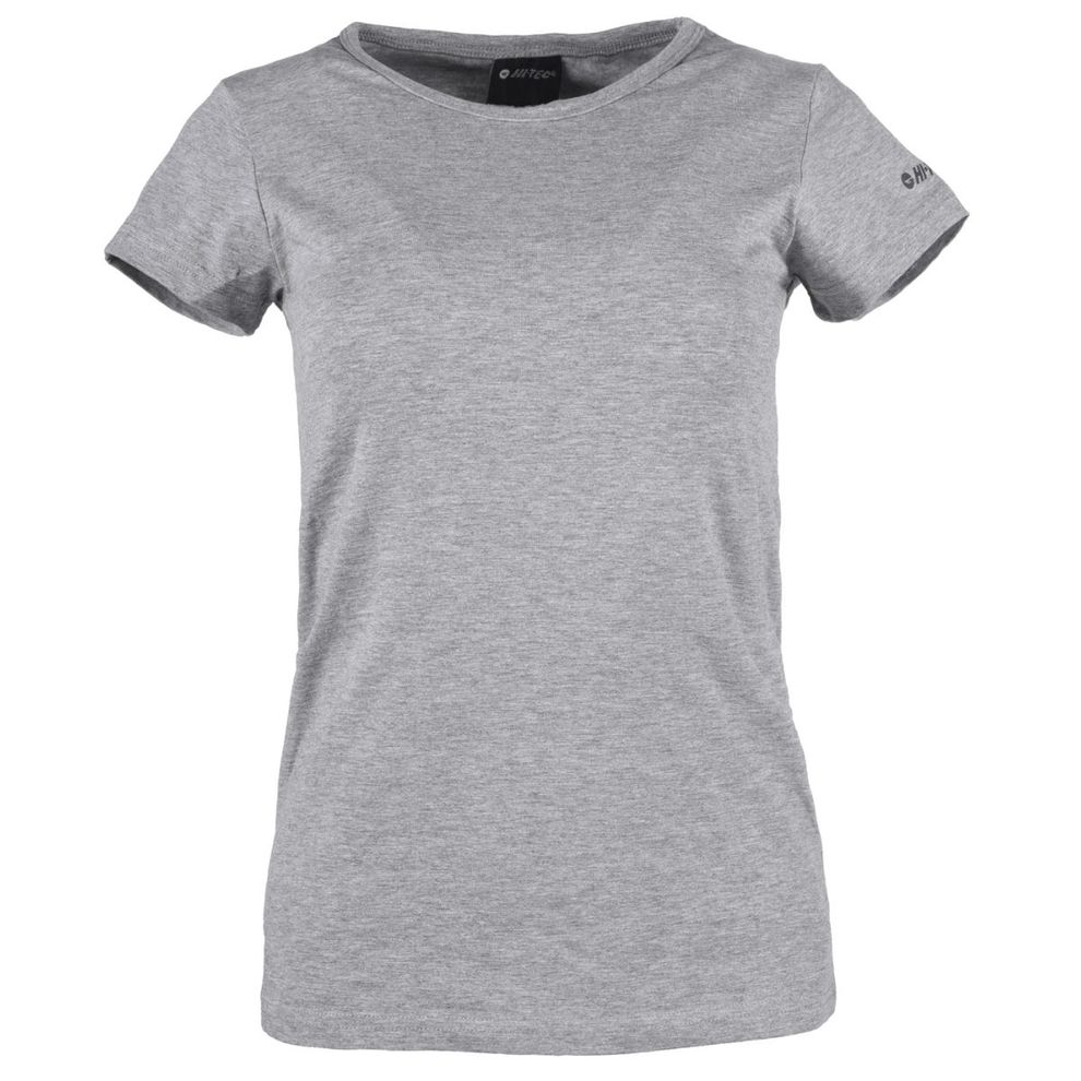 Damska Koszulka z krótkim rękawem LADY PURO HI-TEC GREY MELANGE CASUAL