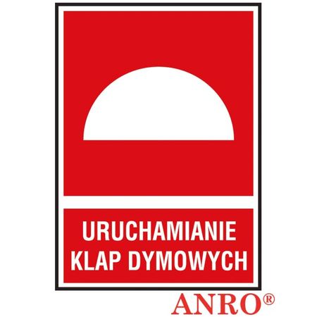 Znak ochrony ppoż. „Uruchamianie klap dymowych” Z-17P