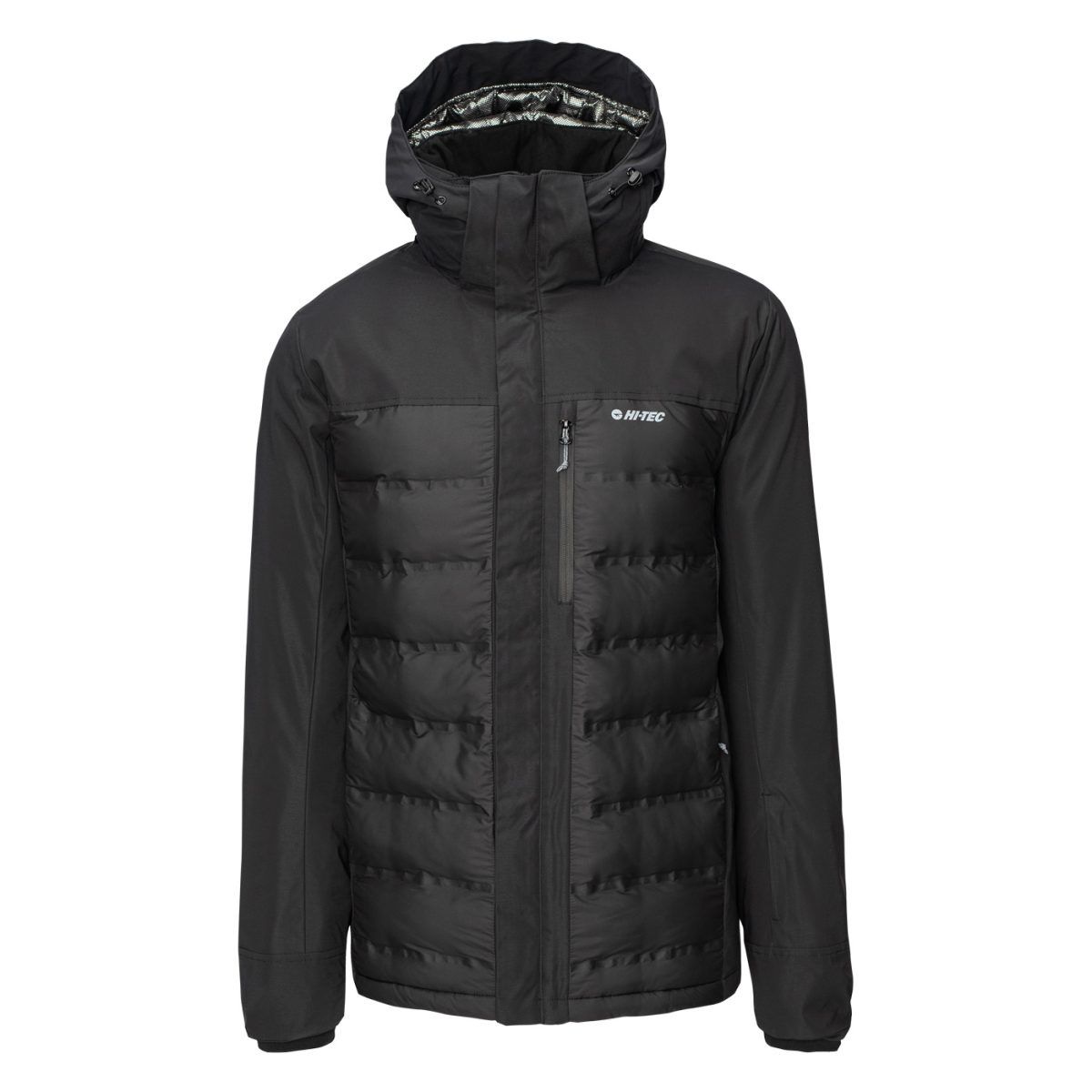 Męska Kurtka ocieplana HELTEN HI-TEC BLACK/SILVER TURYSTYKA