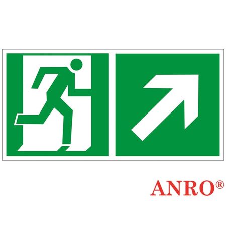 Znak ewakuacyjny Kierunek do wyjścia w prawo i górę (za drzwiami) ZZ-70E