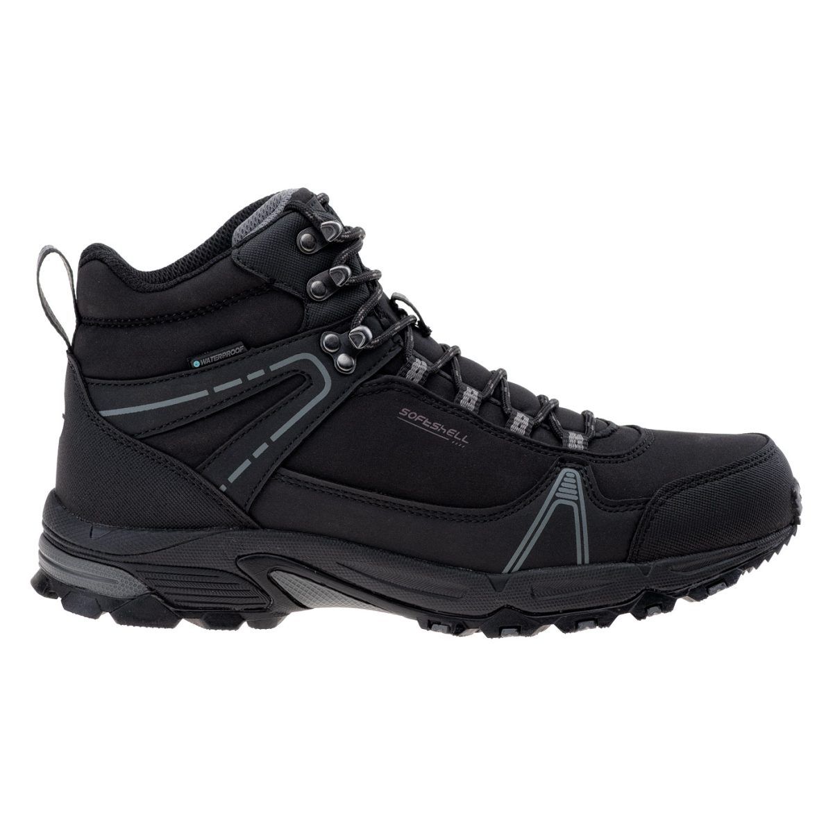 Męskie Buty HAPITER MID WP HI-TEC BLACK/MID GREY TURYSTYKA
