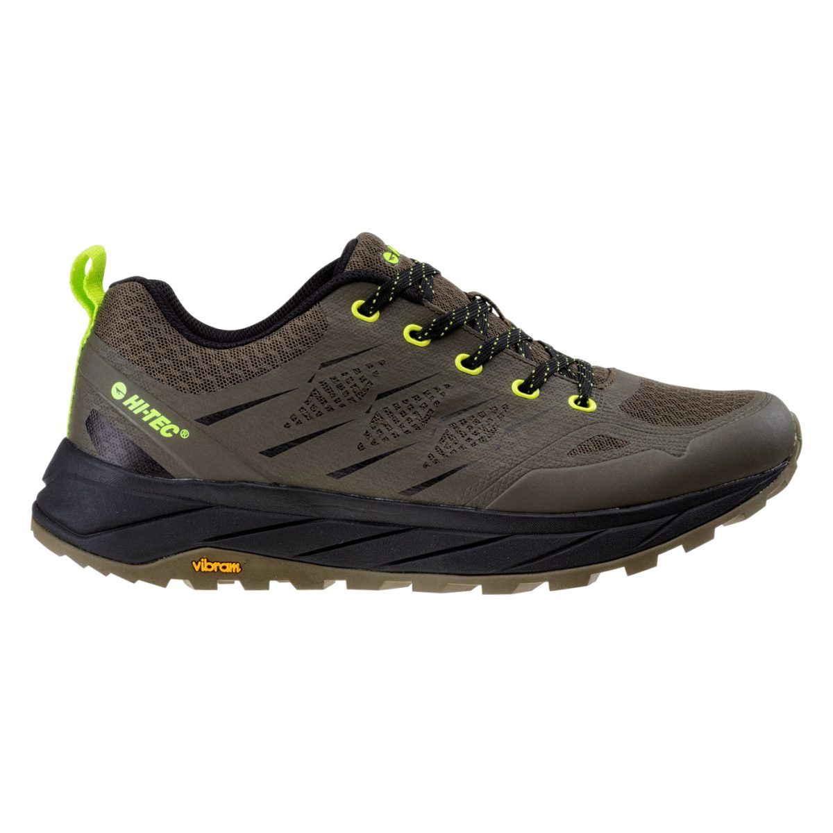 Męskie Buty HIMALCHI V HI-TEC KHAKI/BLACK/LIME TURYSTYKA