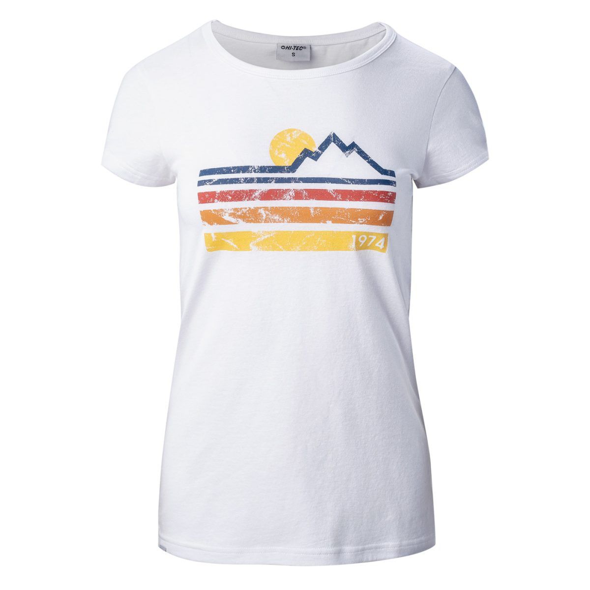 Damska Koszulka z krótkim rękawem LADY DONYR HI-TEC WHITE CASUAL