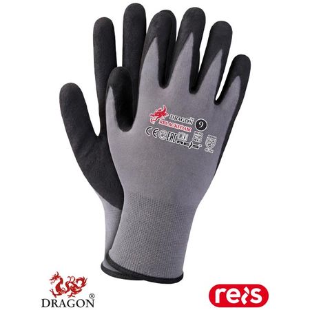RĘKAWICE OCHRONNE REIS DRAGON RBLACKFOAM10 RBLACKFOAM SB