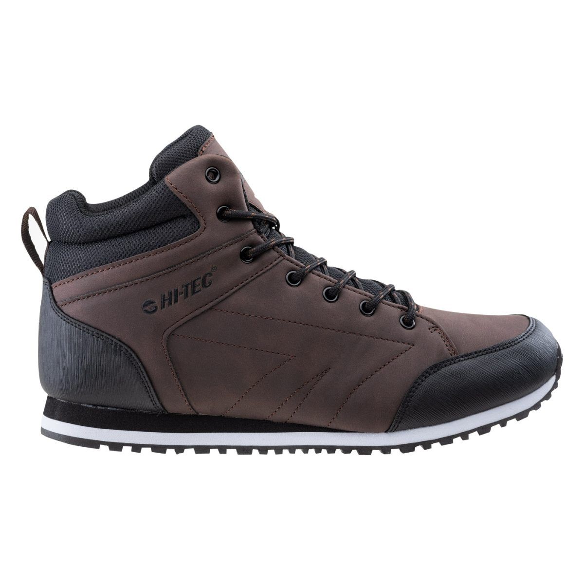 Męskie Buty ARNEL MID HI-TEC DARK BROWN/BLACK CASUAL