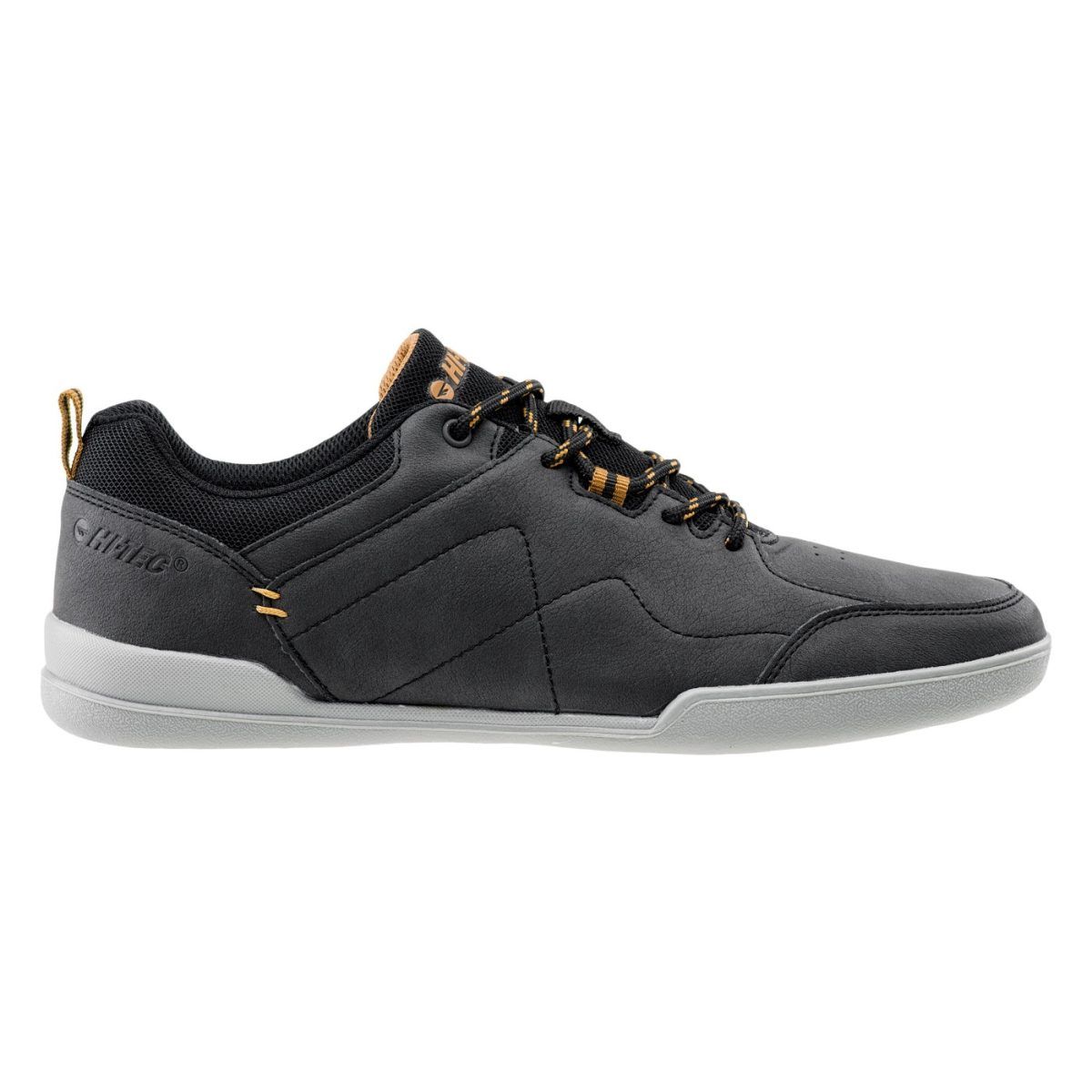 Męskie Buty BORRIS HI-TEC BLACK/LIGHT GREY/CAMEL CASUAL