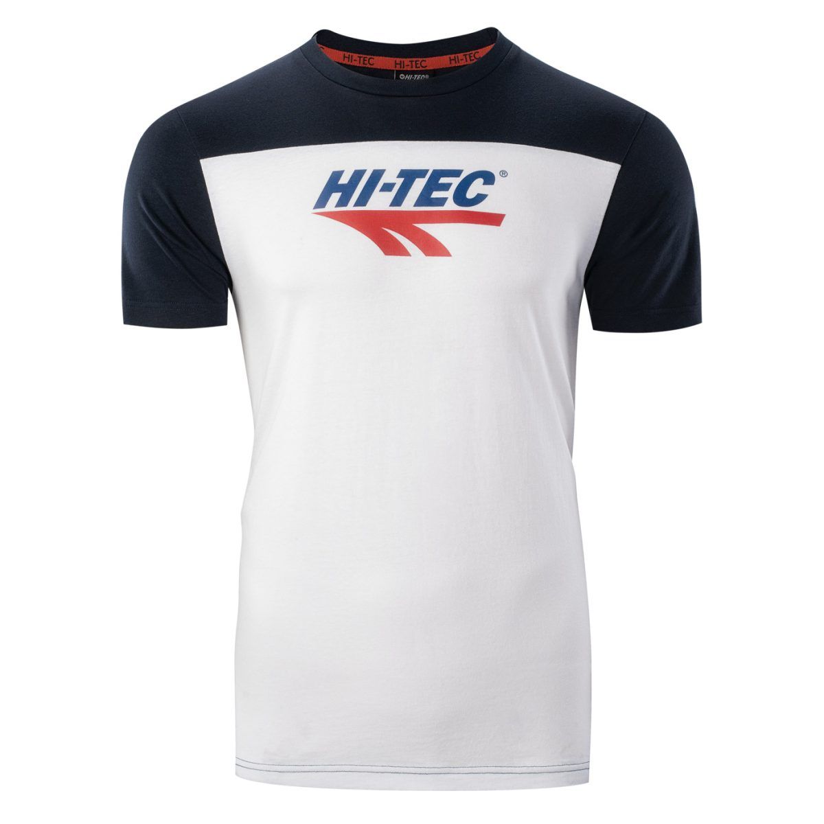 Męska Koszulka z krótkim rękawem TAYO HI-TEC WHITE/SKY CAPTAIN CASUAL