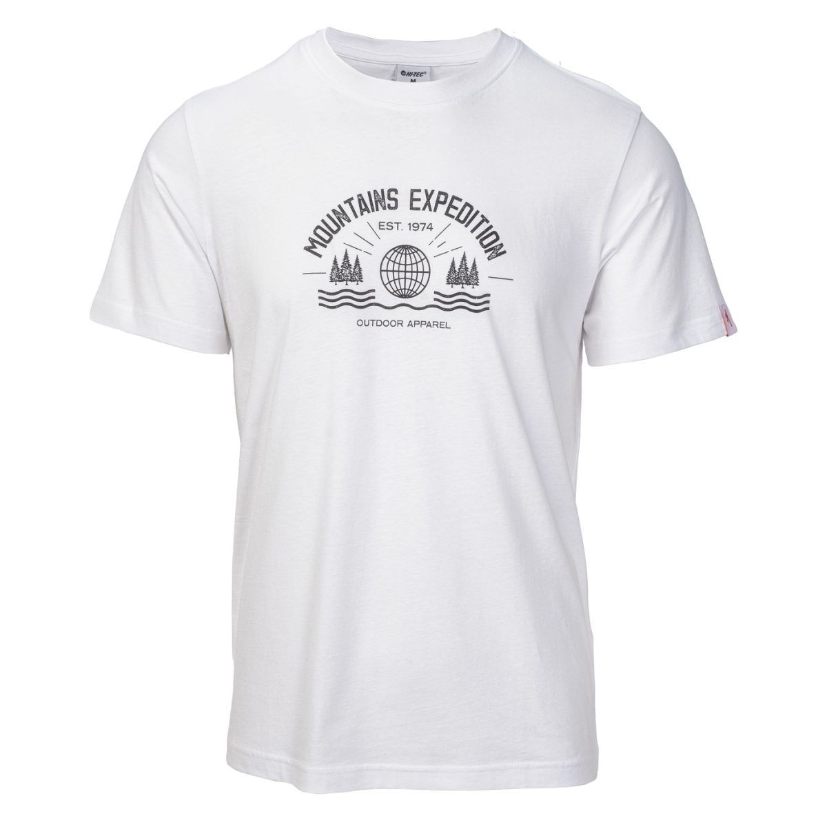 Męska Koszulka z krótkim rękawem MIROS HI-TEC WHITE CASUAL