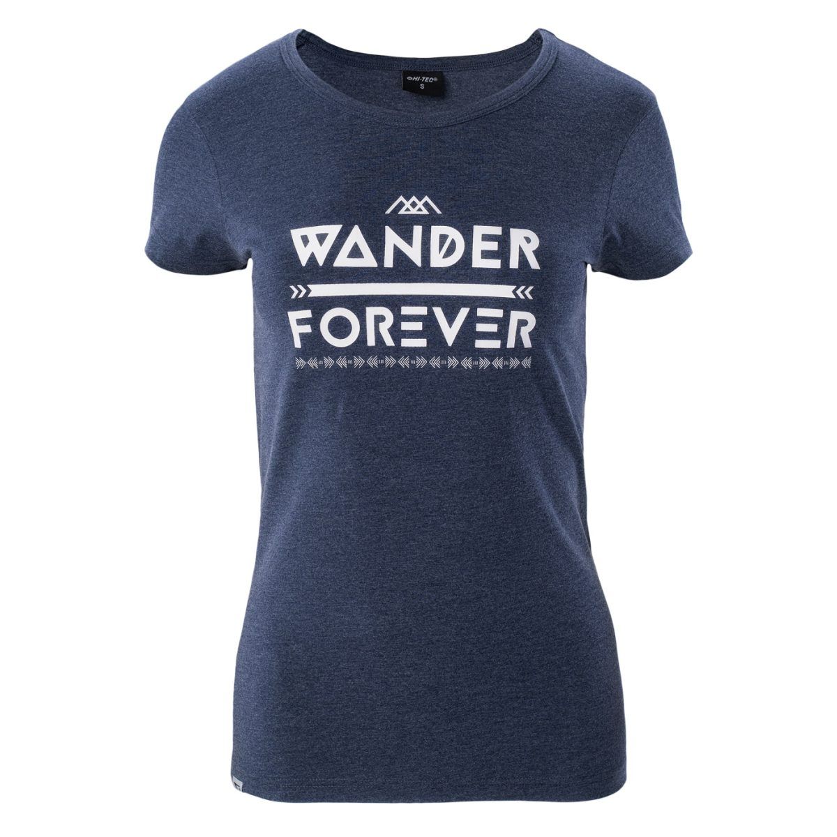 Damska Koszulka z krótkim rękawem LADY BONIE HI-TEC NAVY MELANGE CASUAL