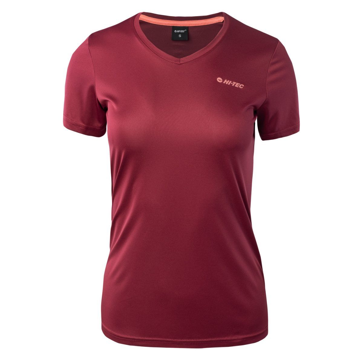 Damska Koszulka z krótkim rękawem LADY MANI HI-TEC BEET RED TRENING