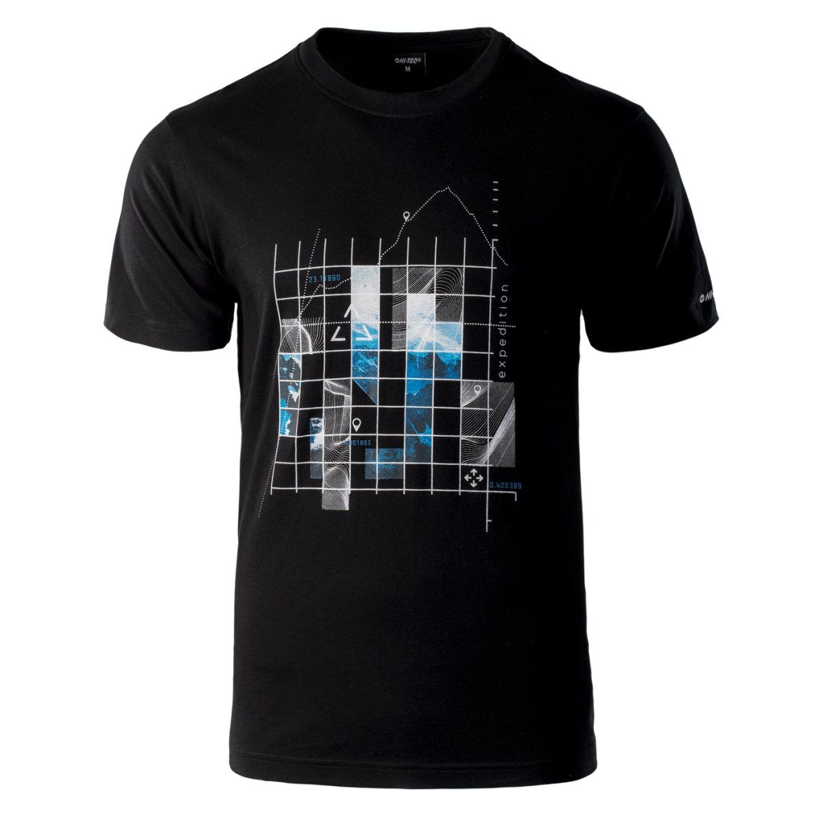 Męska Koszulka NEROD HI-TEC BLACK CASUAL