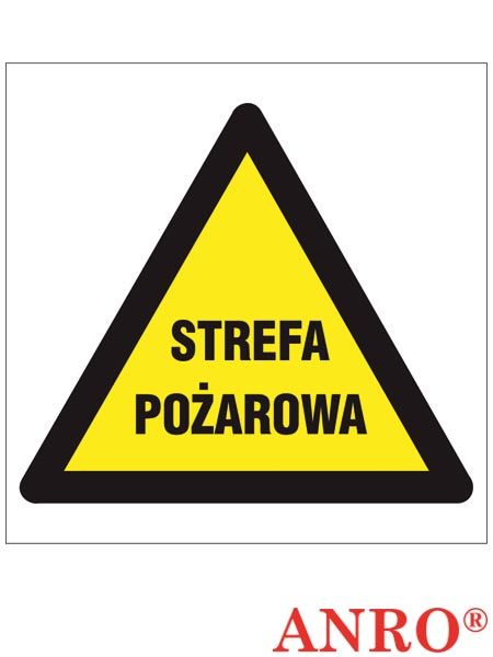 Znak ochrony PPOŻ Strafa pożarowa ZZ-44P