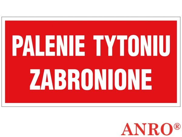 Znak ochrony PPOŻ Palenie tytoniu zabronione ZZ-48P