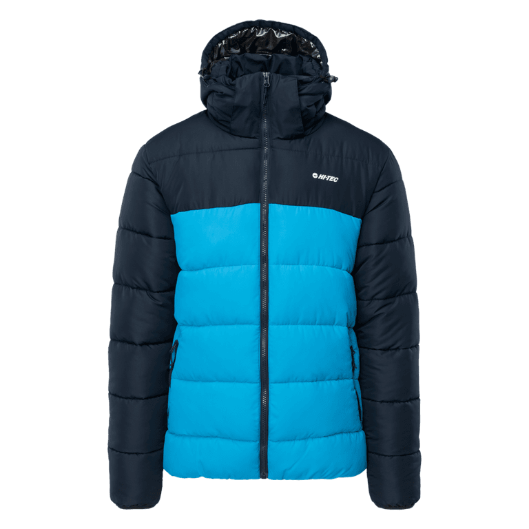 Męska Kurtka zimowa pikowana VARMI II HI-TEC SKY CAPTAIN/BRILIANT BLUE TURYSTYKA