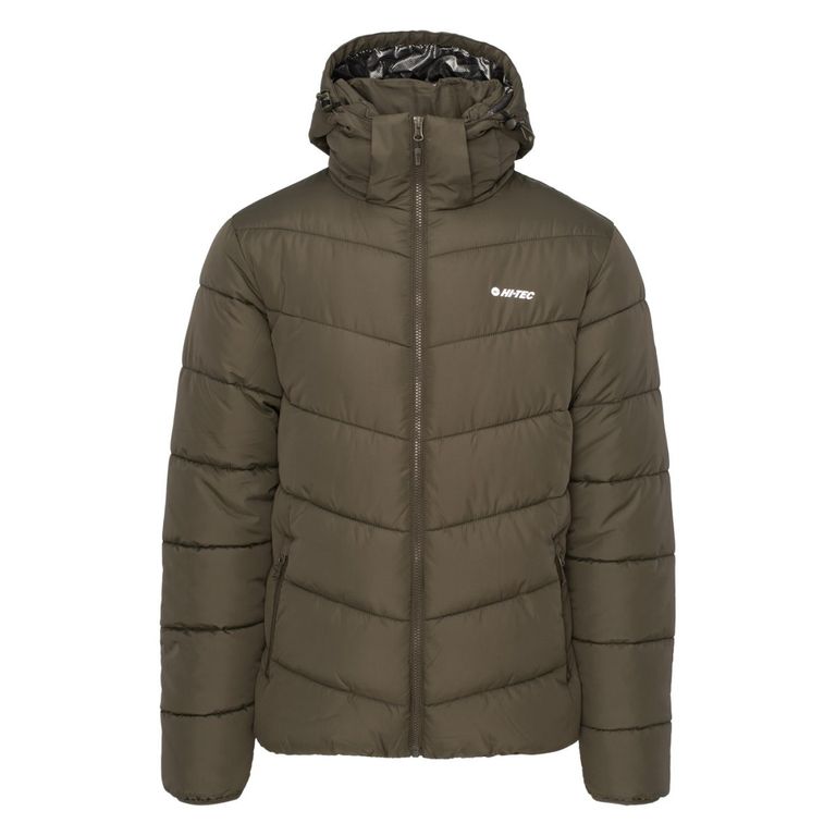 Męska Kurtka zimowa pikowana VARMI HI-TEC OLIVE 152 TURYSTYKA