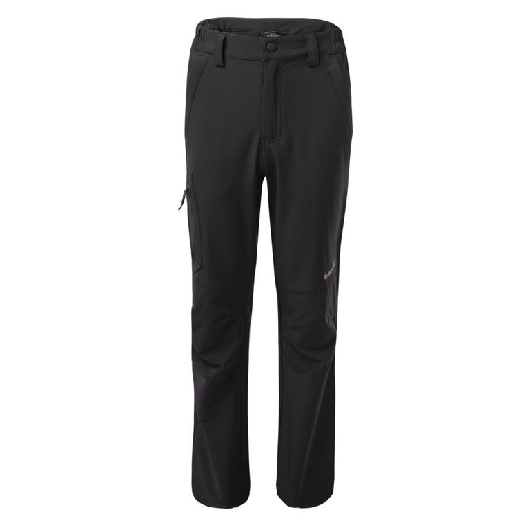 Dziecięce Spodnie JATUNI JR HI-TEC BLACK SOFTSHELL TURYSTYKA