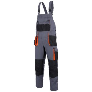 SPODNIE OGRODNICZKI PROMAN STRETCH 250 SZARY+ POMARAŃCZOWY 48-62