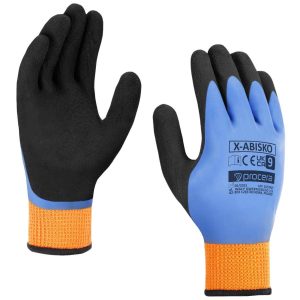 RĘKAWICE OCIEPLANE POWLEKANE PODWÓJNIE PIANKĄ LATEKSOWĄ I GŁADKIM LATEKSEM X-ABISKO 9-10