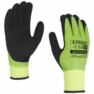 RĘKAWICE OCIEPLANE POWLEKANE PODWÓJNIE PIANKĄ LATEKSOWĄ I GŁADKIM LATEKSEM X-FRIGO 9-11