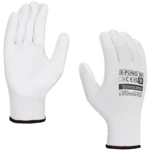 RĘKAWICE OCHRONNE POWLEKANE PU X-PUNO WHITE 6-11