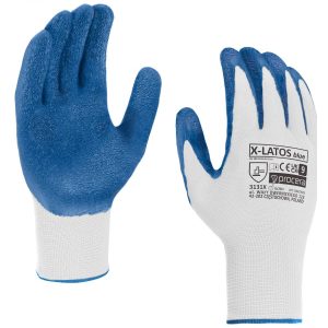RĘKAWICE OCHRONNE POWLEKANE LATEKSEM X-LATOS BLUE 7-11