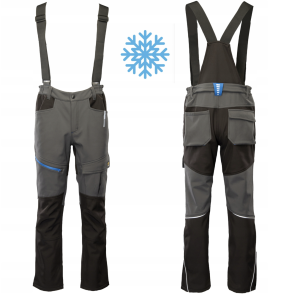 OGRODNICZKI SOFTSHELL OCIEPLANE TOPAZ SEVEN KINGS STALOWO-CZARNE