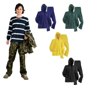 KOMPLET PRZECIWDESZCZOWY KAMP ZIELONY/GRANATOWY