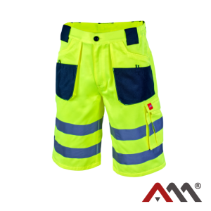 SPODNIE KRÓTKIE ROBOCZE ARTMAS FLASH ZÓŁTE/POMARAŃCZOWE