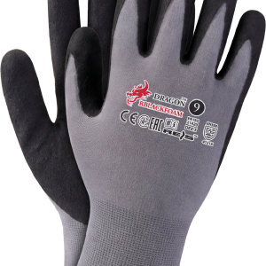 RĘKAWICE DRAGON RBLACKFOAM POWLEKANE SPIENIONYM NITRYLEM TYPU FOAM