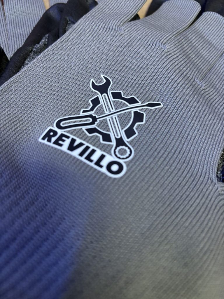 Rękawice robocze z nadrukiem