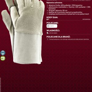 RĘKAWICE TERMOODPORNE PIEKARNICZE RFOTM BE