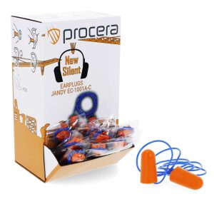 ZATYCZKI DO USZU NA SZNURKU NEW SILENT EAR PLUGS EC-1001A-C - 1 OPAKOWANIE