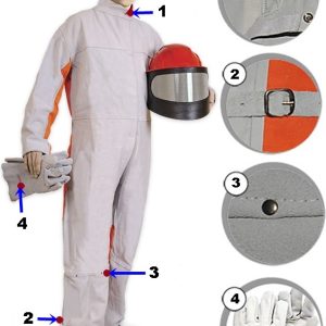 KOMBINEZON OCHRONNY DO PIASKOWANIA