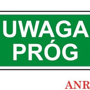 Znak ewakuacyjny „Uwaga próg” Z-63E