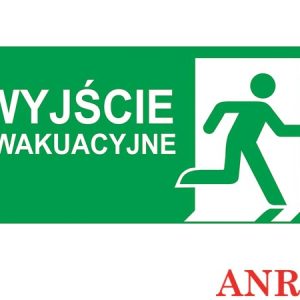 Znak ewakuacyjny „Wyjście ewakuacyjne (łączone) lewe Z-E002-5