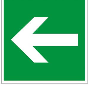 Znak ewakuacyjny Kierunek drogi ewakuacyjnej ZZ-11E