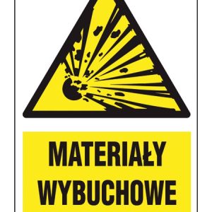 Znak ochrony PPOŻ Materiały wybuchowe ZZ-16P-1