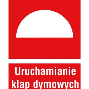 Znak ochrony PPOŻ Uruchamianie klap dymowych ZZ-17P
