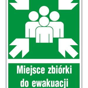 Znak ewakuacyjny Miejsce zbiórki do ewakuacji ZZ-18E
